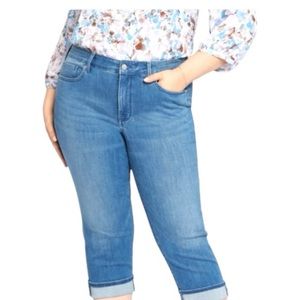 NYDJ Marilyn Straight Crop Cuffed Jeans Sz 24W